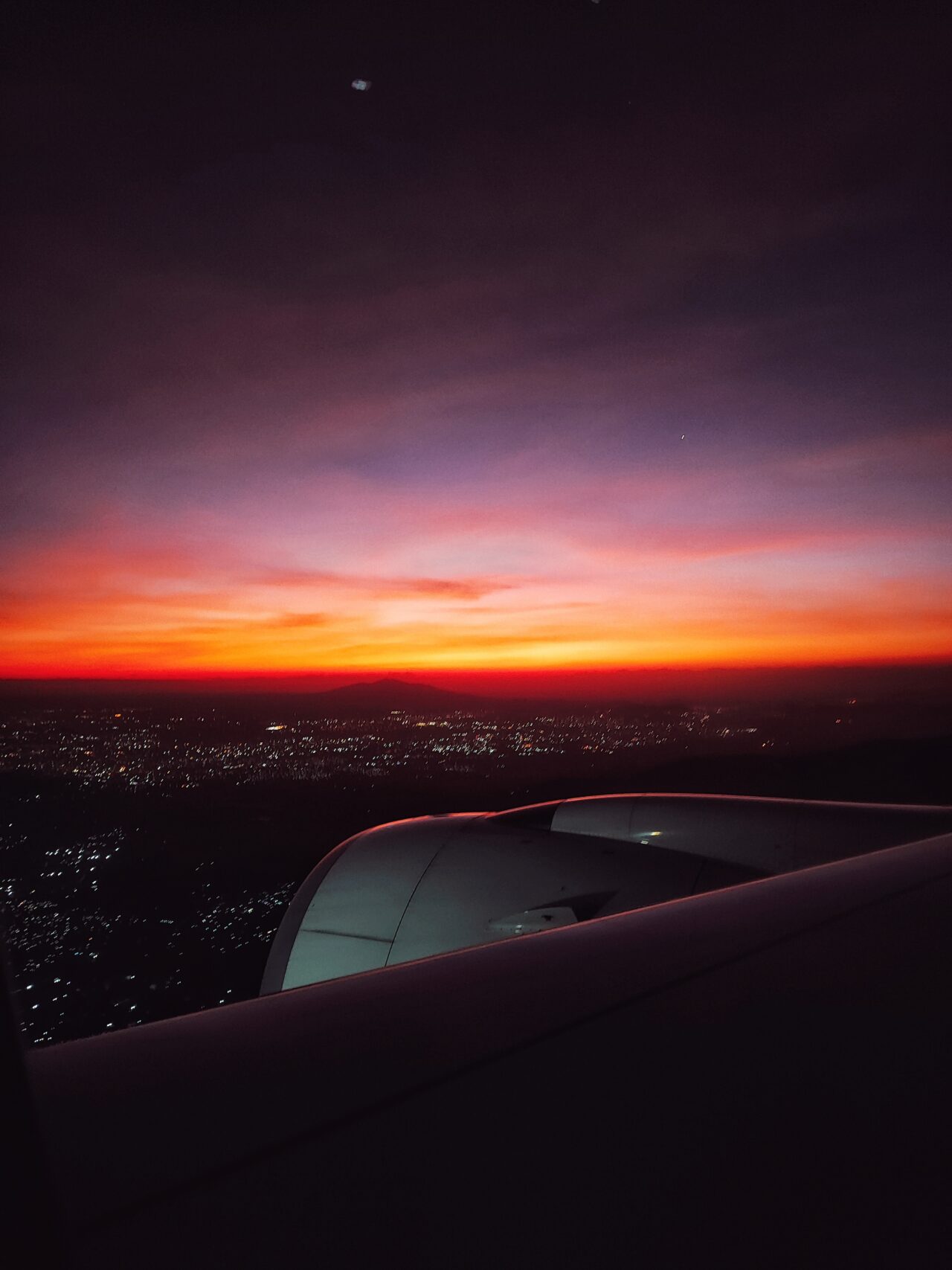 Ethiopian sunset over Addis Ababa