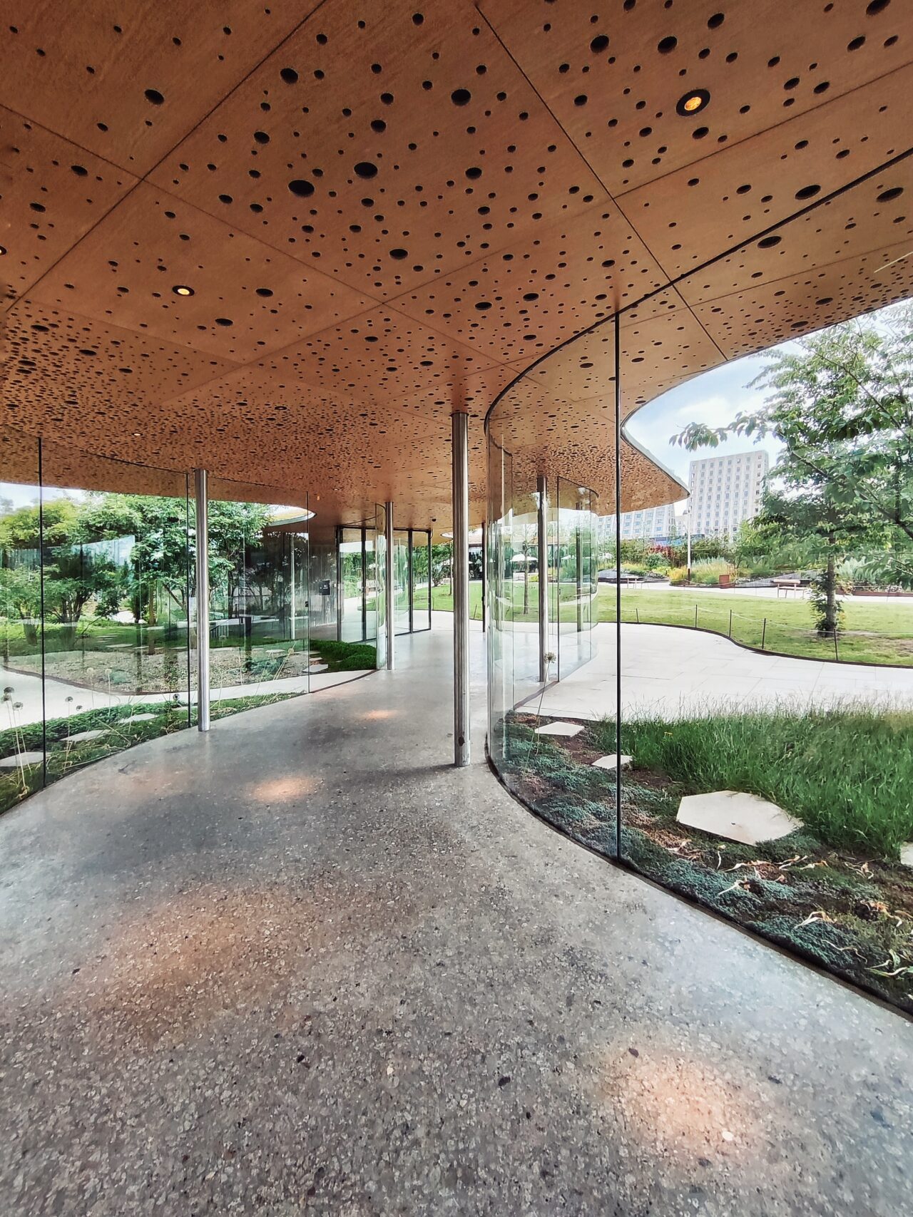 Glass corridor in Copenhagen