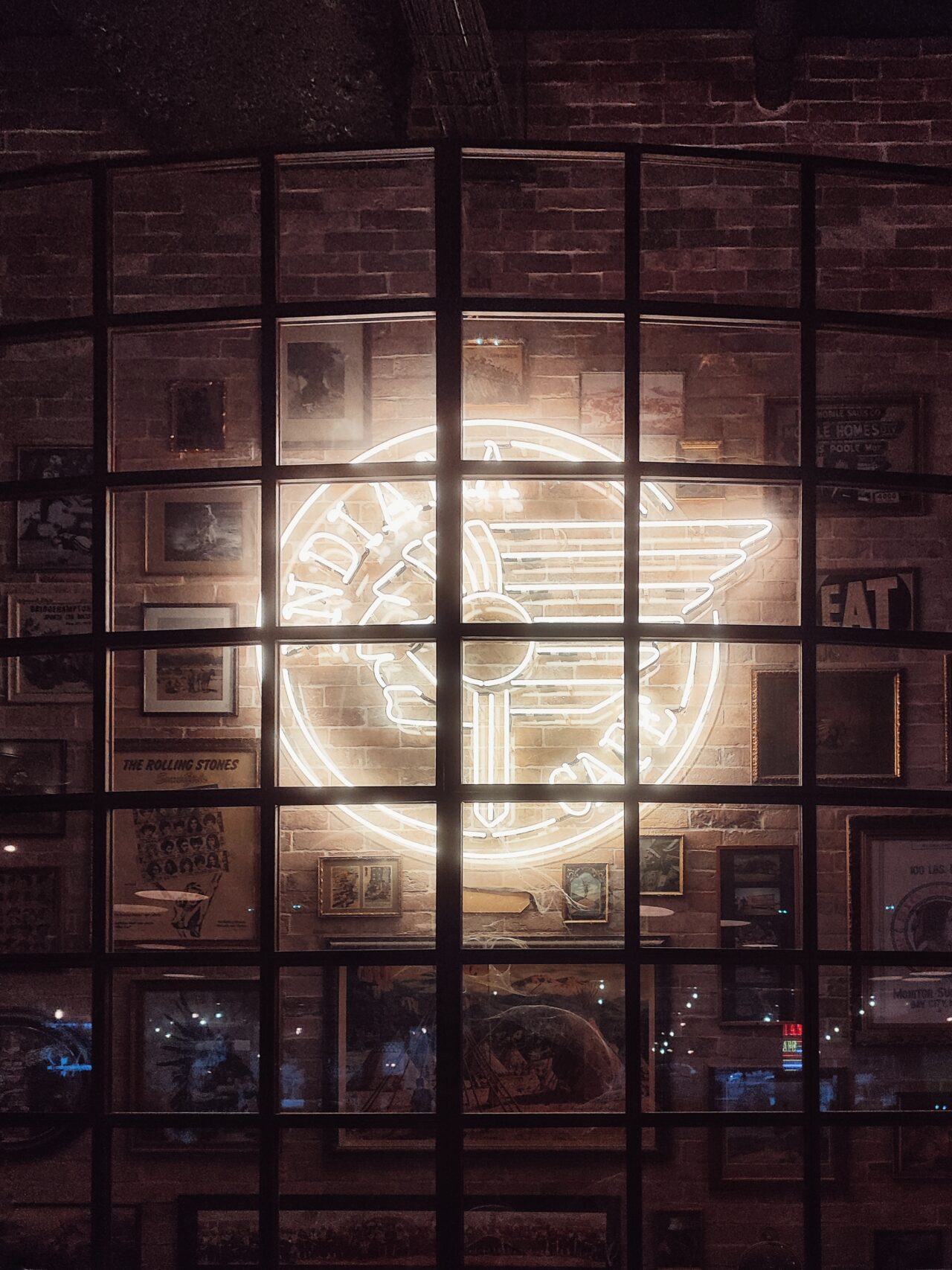 Neon Sign: “Indiana Cafe”