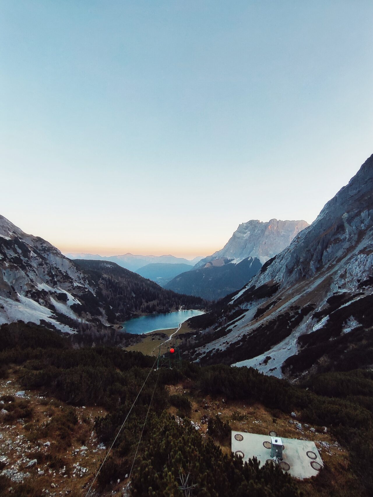 View of Zug spite from next mountain