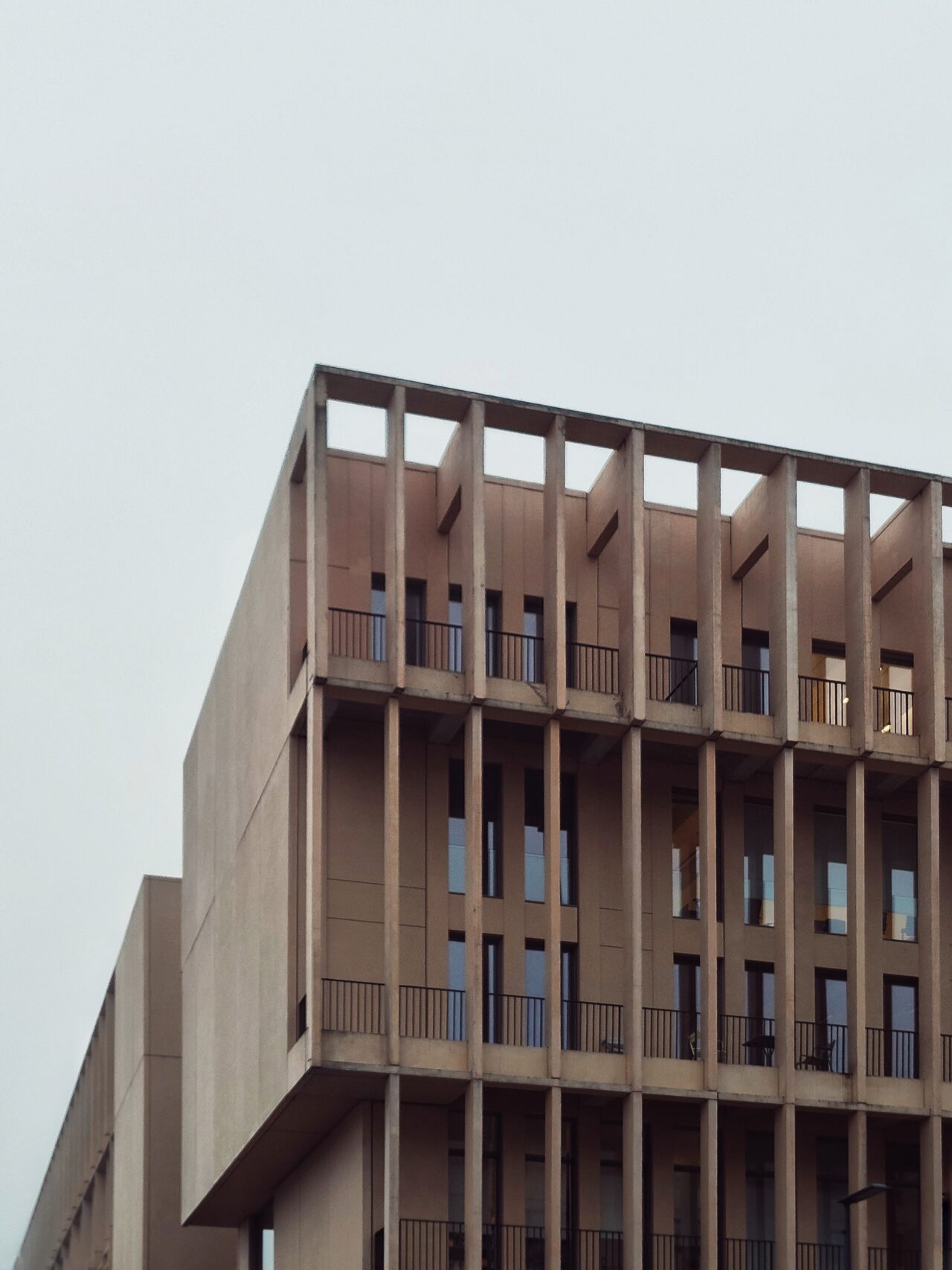 Modern architecture balconies