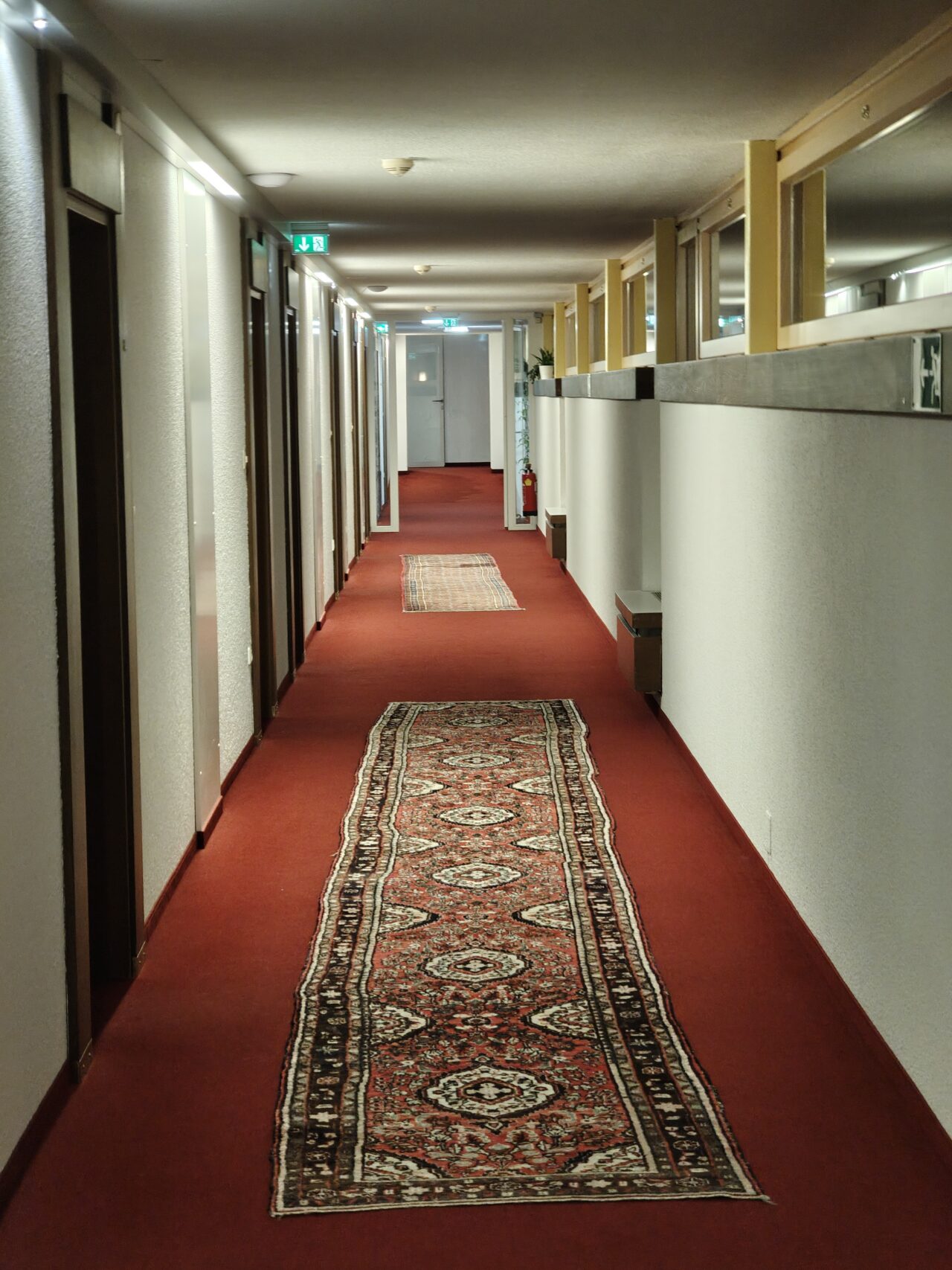 70s style hallway